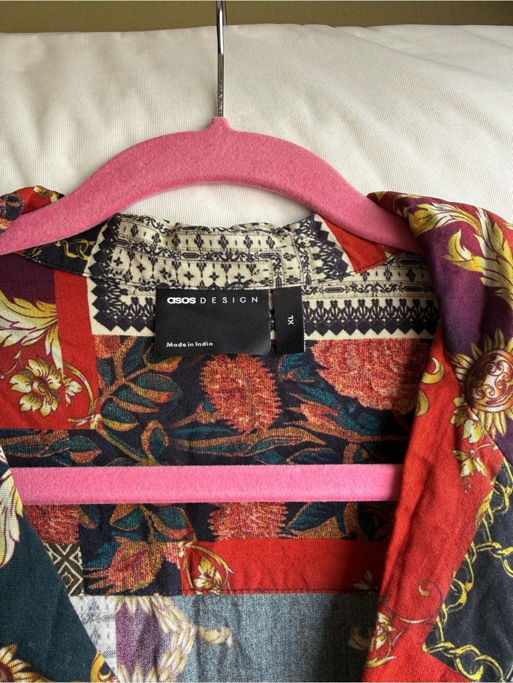 ASOS Relaxed Deep Reverse Shirt In Patchwork Baroque Print - Picture 6 of 6